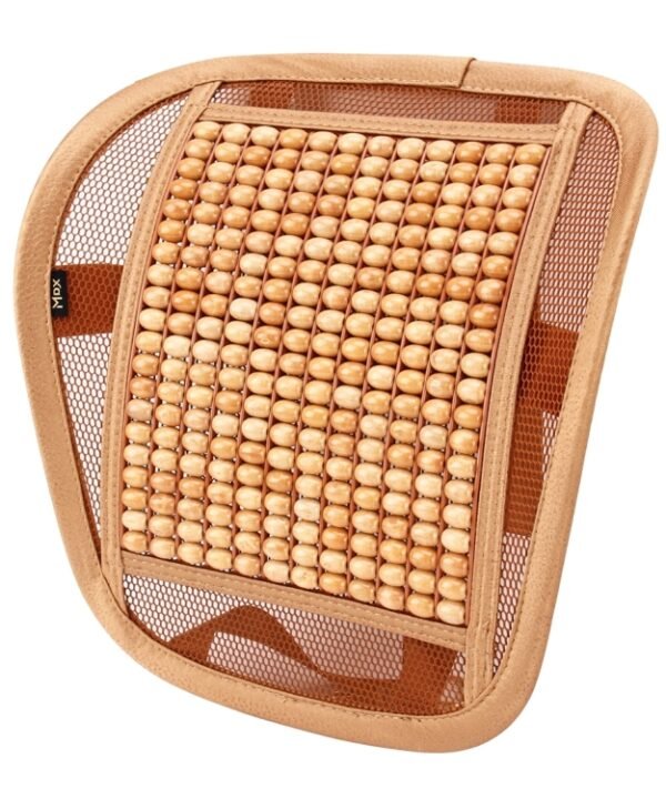 Universal Summer Ice Silk Mesh Breathable Cool Massage Waist Mat with Maple Wooden Bead for Car Family Office, CMS9127A, CMS9127B, CMS9127C, CMS9127D, CMS9127E