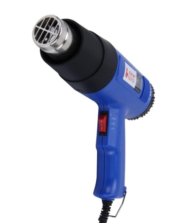 DINGGUAGUA 1800W Industrial Heavy Duty Professional Adjustable Temperature from 50 Degrees Celsius to 650 Degrees Celsius Heat Air Gun Tool with Temperature Display
