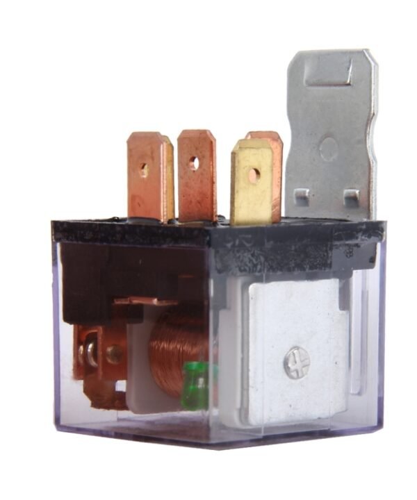 10 PCS JD-1914 80 AMP 12V Waterproof Car Auto Five Plugs Relay with Warning Light