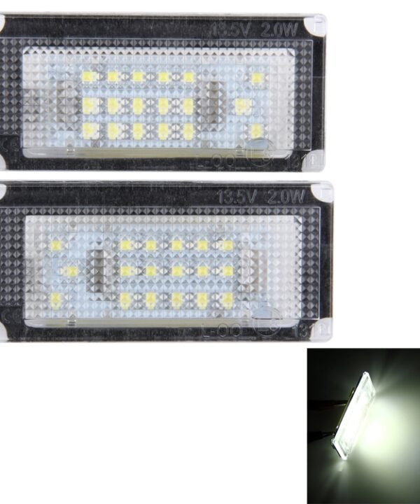 2 PCS License Plate Light with 18 SMD-3528 Lamps for BMW Mini COOPER R50/R52/R53, For BMW Mini COOPER
