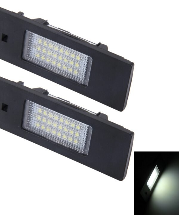 2 PCS License Plate Light with 24 SMD-3528 Lamps for BMW E87, For BMW E87