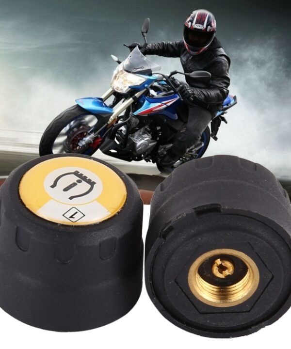 Motorcycle Bluetooth Tire Pressure Monitoring System TPMS Mobile Phone APP Detection 2 External Sensors