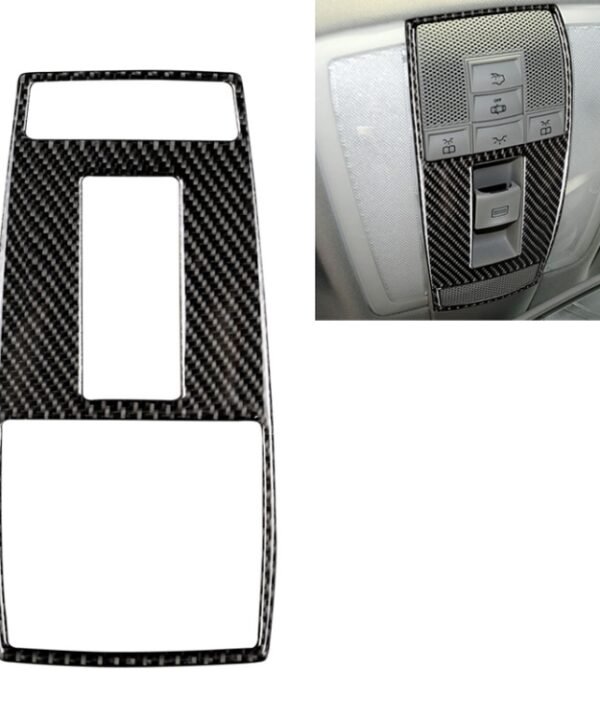 Car Carbon Fiber Reading Lamp Frame Decorative Sticker for Mercedes-Benz W204 2007-2013 / W212 2010-2012