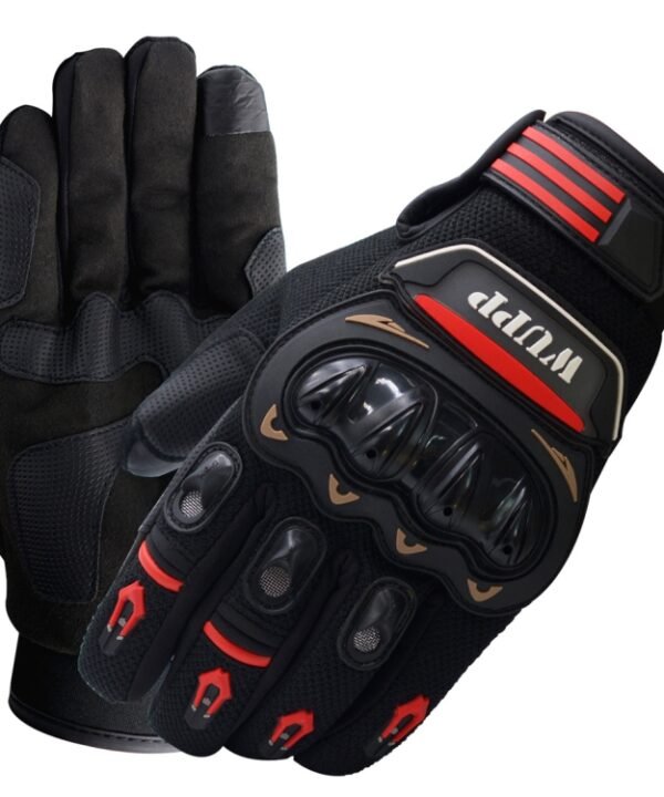 WUPP Motorcycle Gloves Touch Screen Waterproof Breathable Wearable Anti-skid Resistance Summer Winter Full-Finger Protective Gloves, Size: XXL