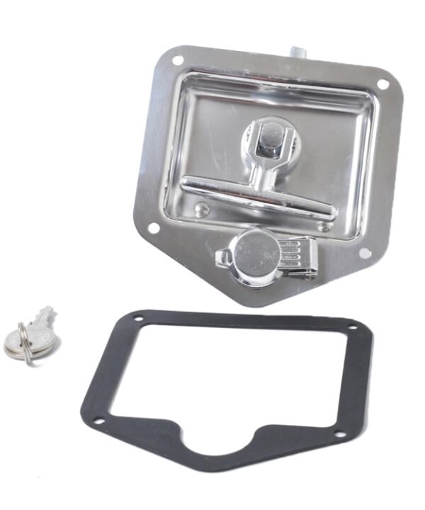 Folding T Handle Lock Stainless Steel Flush Mount Tool Box for Trailer / Yacht / Truck