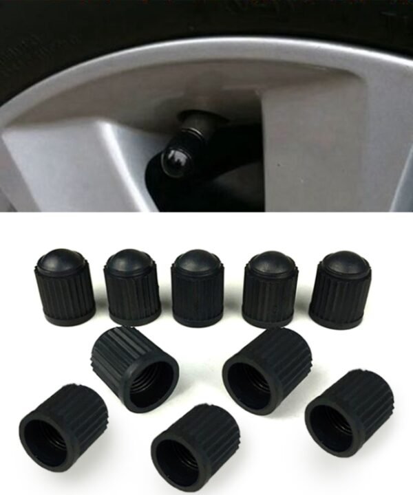 200 PCS Black Tire valve Dust Rubber Cap For Bicycle And Car, Diameter: 10mm(Black), 200 PCS