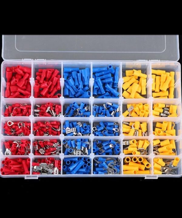 480 PCS Cold Press Electrical Insulated Terminals Crimp Connectors Assortment Kit