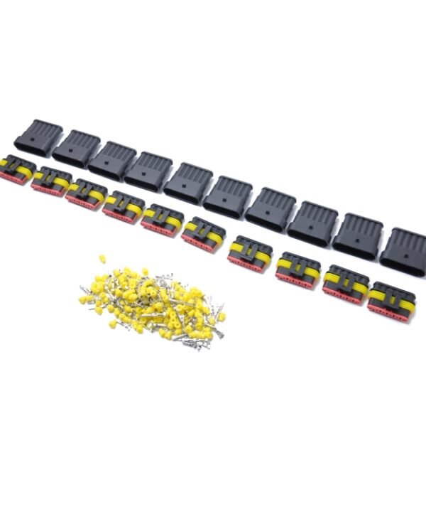 10 Sets 6 Pins Way Sealed Waterproof Electrical Wire Connector Plug Terminal Car Auto Set