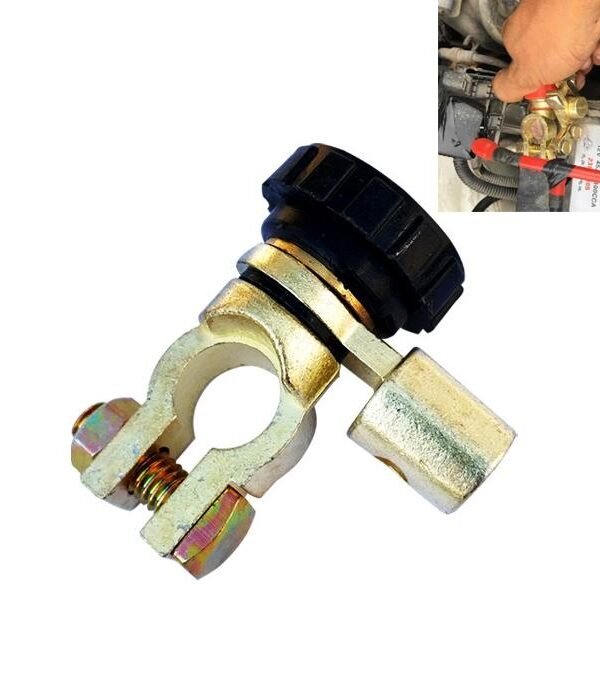 Car Battery Selector Isolator Disconnect Rotary Switch Cut (Black)