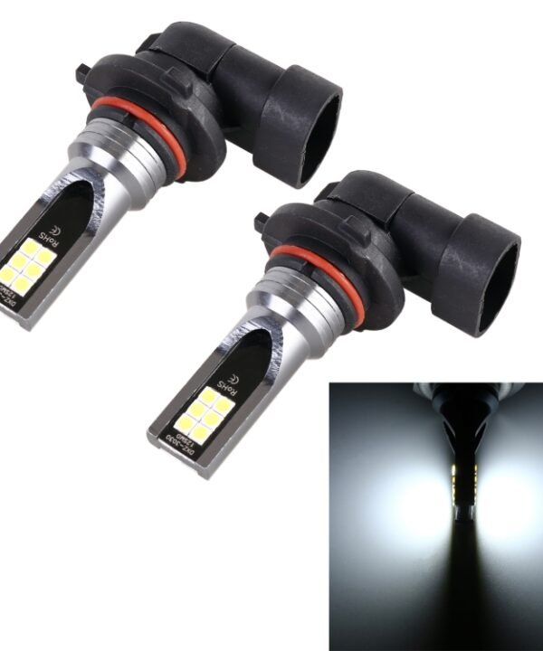 2 PCS 9006 DC12V-24V / 12W / 3000K / 800LM 12LEDs SMD-3030 Car LED Fog Light, 9006 (White Light), 9006