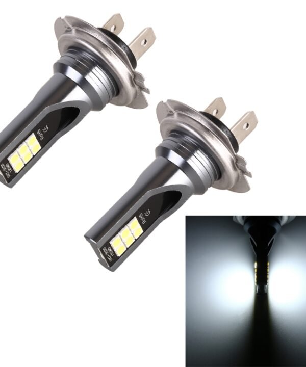 2 PCS H7 DC12V-24V / 12W / 3000K / 800LM 12LEDs SMD-3030 Car LED Fog Light, H7 (White Light), H7