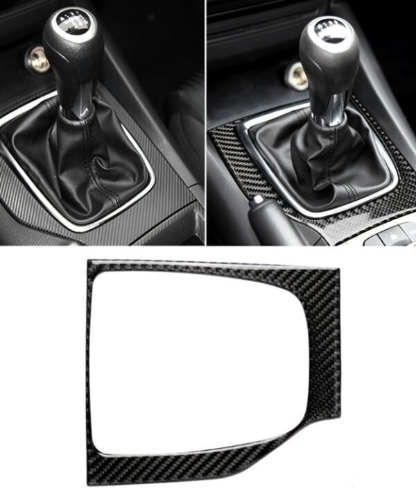 Car Carbon Fiber Left Drive Manual Gear Frame C Decorative Sticker for Mazda Axela 2017-2018