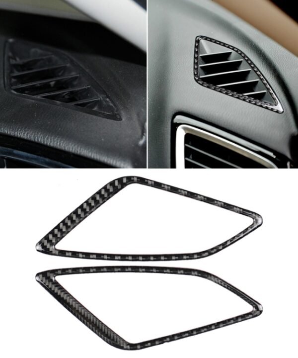 Car Carbon Fiber Instrument Air Outlet Decorative Sticker for Mazda Axela 2014 / 2017-2018