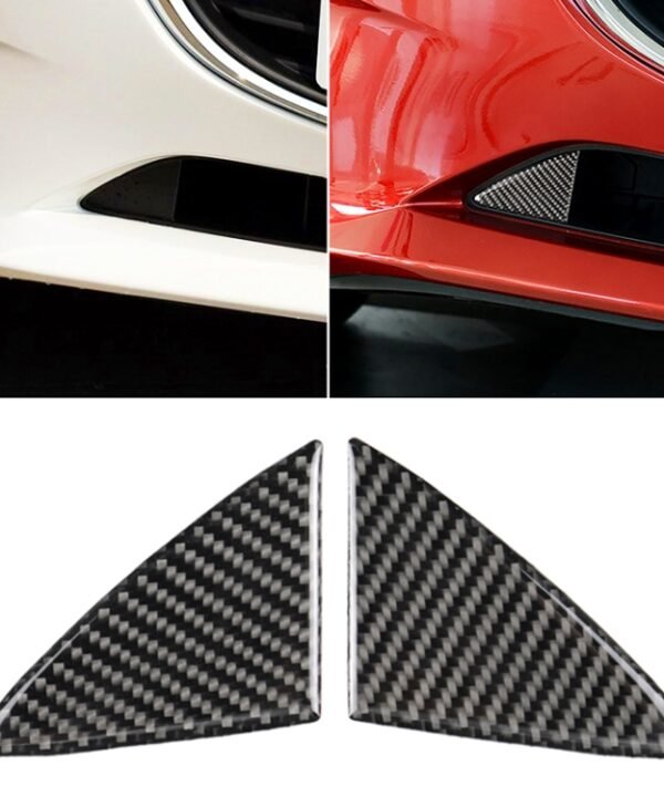 Car Carbon Fiber Front Bumper Decorative Sticker for Mazda Axela 2014-2016
