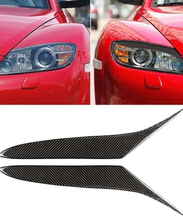 Car Carbon Fiber Light Eyebrow for Mazda RX-8 Coupe 2004-2008