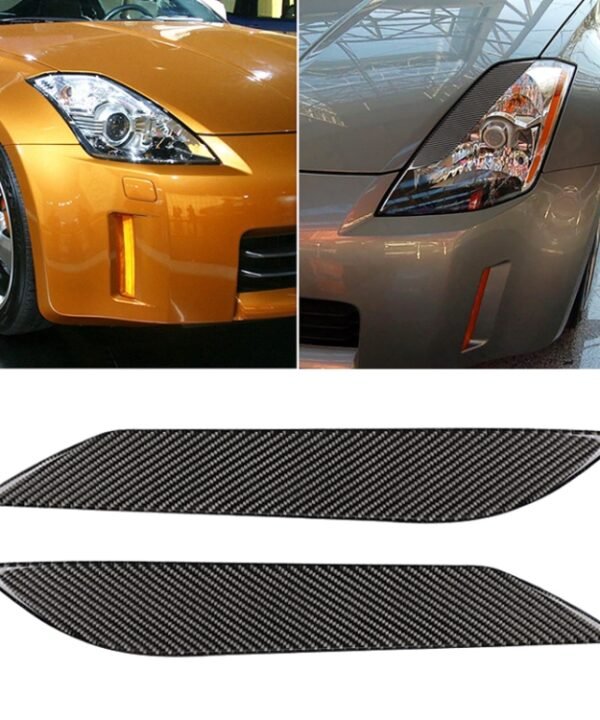 Car Carbon Fiber Light Eyebrow for 2003-2009 Nissan 350Z All Models