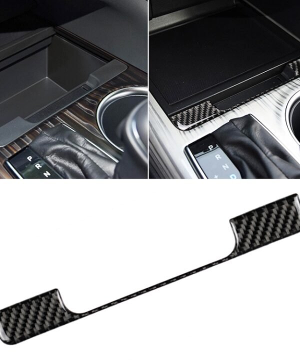 Car Carbon Fiber Storage Box Frame Decorative Sticker for Toyota Eighth Generation Camry 2018-2019