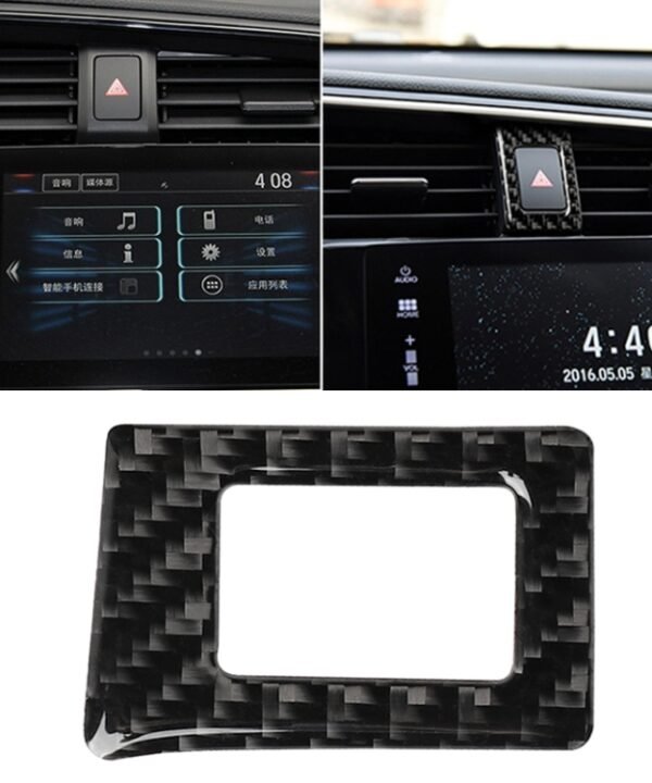 Car Carbon Fiber Double Flash Frame Decorative Sticker for Honda Tenth Generation Civic 2016-2019