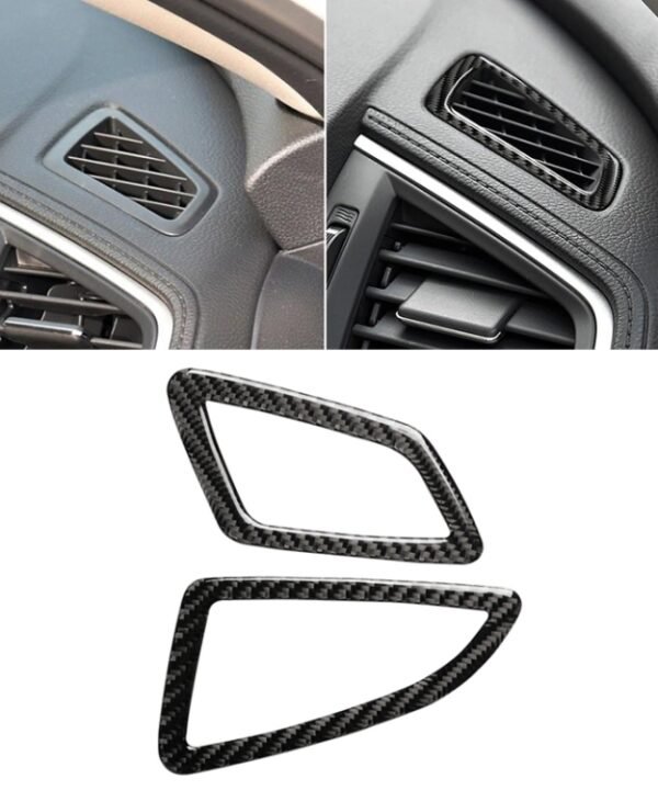 Car Carbon Fiber Left Drive Instrument Air Outlet Decorative Sticker for Honda Tenth Generation Civic 2016-2019