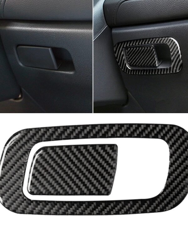 Car Carbon Fiber Storage Box Switch Decorative Sticker for Honda Tenth Generation Civic 2016-2019, Left Drive