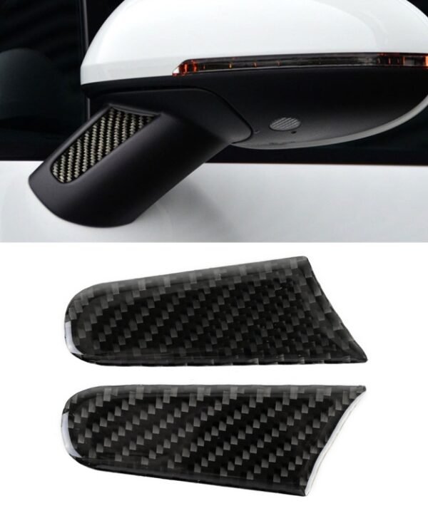 2 PCS Carbon Fiber Car Rearview Mirror Decorative Sticker for Porsche Macan