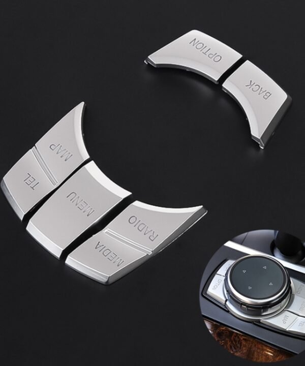 Multi-function Knob Modified IDRIVE Button Decorative Sticker for BMW 1 2 3 5 Series X1 X3 X5 X6