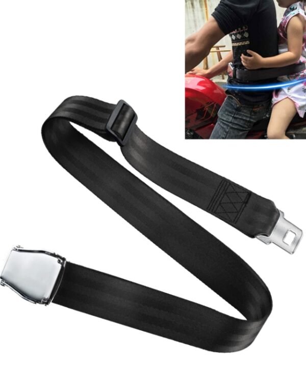 Child Safety Bundle Protection Belt for Electric Motorcycle / Bicycle, Car Seat Belt (Black), Car Seat Belt (Orange)