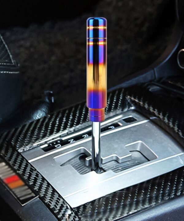 Universal Flame Colorful Long Strip Shape Car Gear Shift Knob Modified Shifter Lever Knob, Length: 18cm