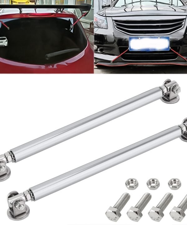 2 PCS Car Modification Adhesive Surrounded Rod Lever Front and Rear Bars Fixed Front Lip Back Shovel, Length: 15cm, 15cm (Silver), 15cm (Red), 15cm (Blue), 15cm (Carbon Fiber Black), 15cm (Colour), 15cm (Black)