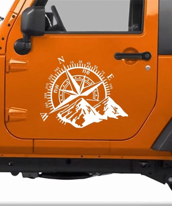 Car Styling Mountain Compass PVC Sticker Auto Decorative Sticker, D-813