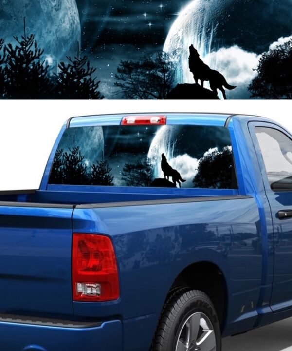 Wolverine Pattern Horror Series Car Rear Window Decorative Sticker, Size: 147 x 46cm