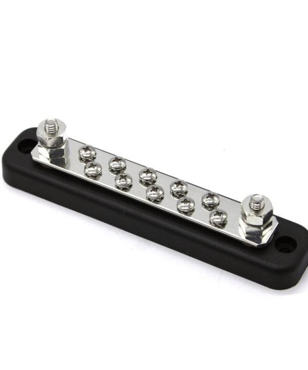 10 Way Power Distribution Bus Bar 10-bit Single Distribution Box for Car / RV / Boat
