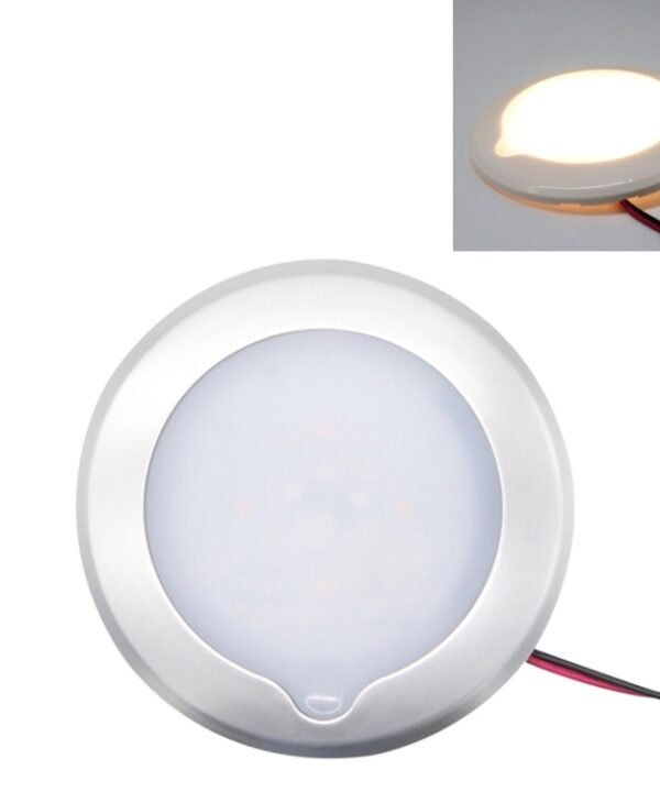 DC 9-30V 4.5W 3000-3300K IP67 Marine RV Dimmable 150mm LED Dome Light Ceiling Lamp, with Touch Control, 150mm LED Dome Light, 150mm LED Dome Light(White Light)