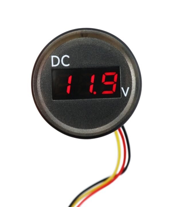 B3612 DC 0-100V IP67 Universal Car / RV / Boat Modified Digital Voltmeter with Cable, Cable Length: 18cm