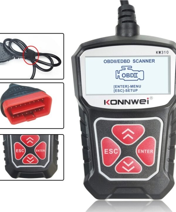 KONNWEI KW310 OBD Car Fault Detector Code Reader ELM327 OBD2 Scanner Diagnostic Tool, KW310