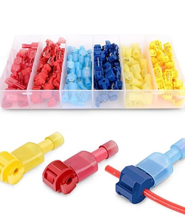 120 in 1 Universal T Shape Push Clamp Solderless Wire Connector Fast Wiring Terminal Insulated Joint Connector Set