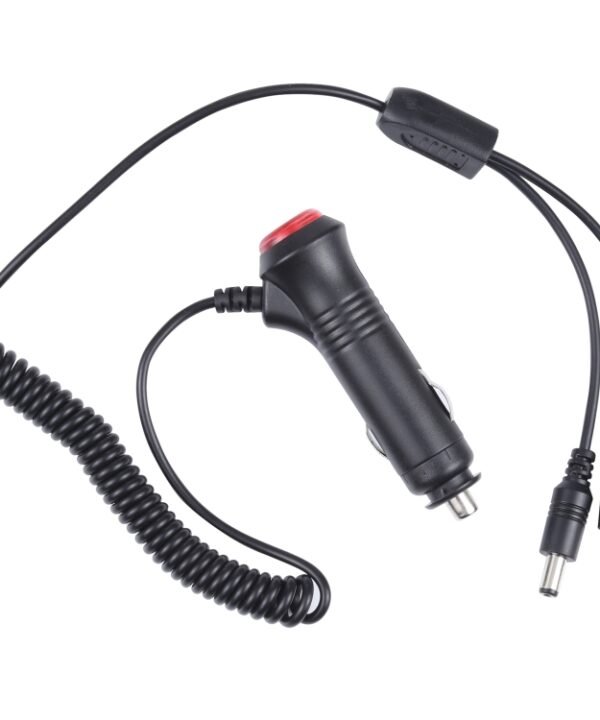 12-24V Car Cigarette Lighter Switch Plug to DC5.5x2.1mm Charger Spring Power Cable