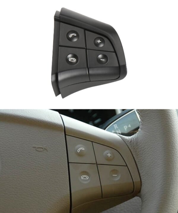 Car Right Side 4-button Steering Wheel Switch Buttons Panel 1648200110 for Mercedes-Benz W164, Left Driving, Right Side 4-button (Black), Right Side 4-button (Coffee), Right Side 4-button (Grey)