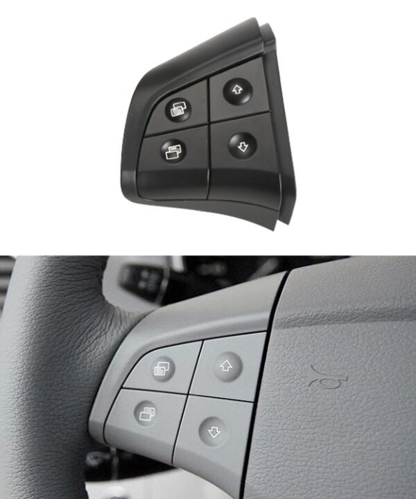 Car Left Side 4-button Steering Wheel Switch Buttons Panel 1648200010 for Mercedes-Benz W164, Left Driving, Left Side 4-button (Black), Left Side 4-button (Coffee), Left Side 4-button (Grey)
