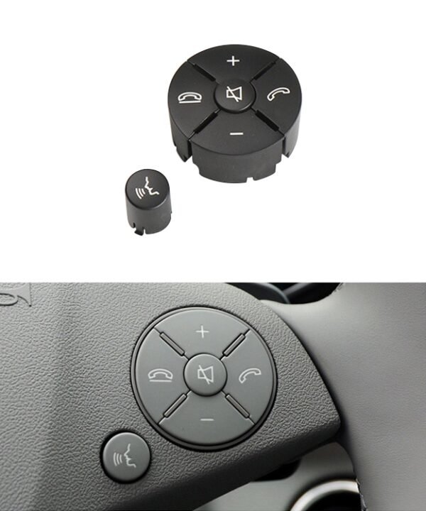 Car Right Side Steering Wheel Switch Buttons Panel for Mercedes-Benz W204 2007-2014, Left Driving, Right Side (Black), Right Side (Grey), Right Side (Beige), Right Side (Brown)