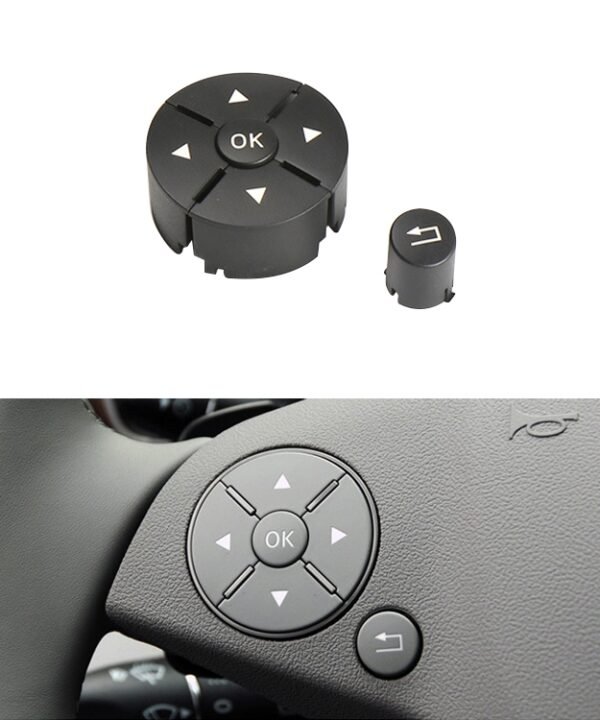 Car Left Side Steering Wheel Switch Buttons Panel for Mercedes-Benz W204 2007-2014, Left Driving, Left Side (Black), Left Side (Grey), Left Side (Beige), Left Side (Brown)