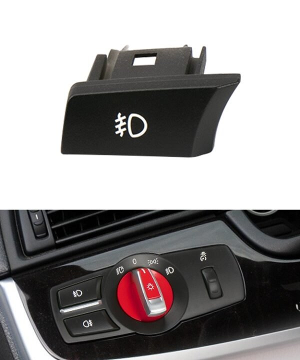 Car Front Fog Light Switch Button Knob for BMW 5 Series 2010-2017, Left Driving