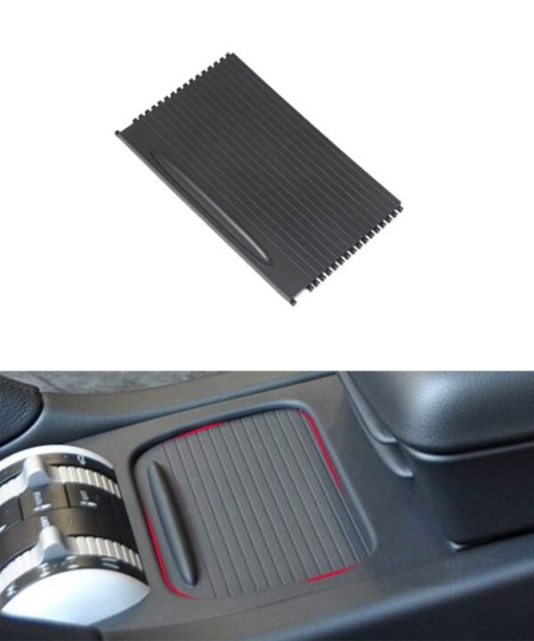 Car Center Console Water Cup Holder Cover Trim for Porsche Cayenne 2003-2010, Left Driving, Left Hand Drive