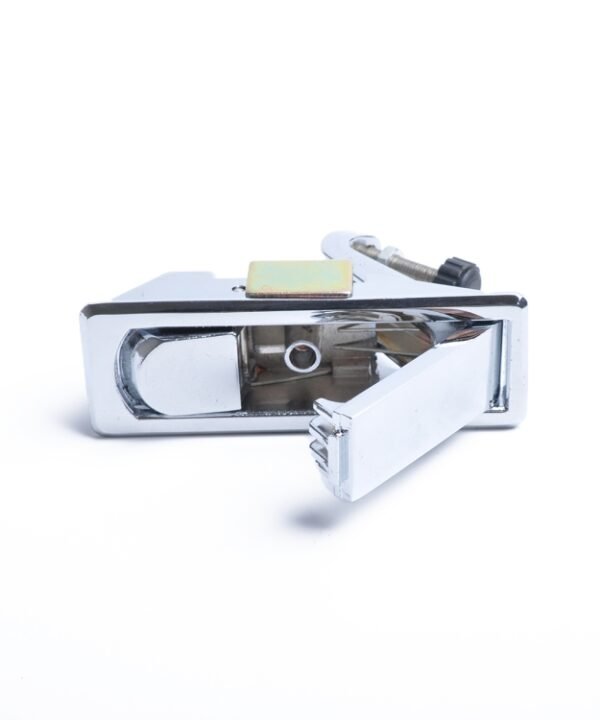 Silver Zinc Alloy Adjustable Lever Hand Operated Compression Latch with Raised Trigger for RV / Trailer, Non-Locking