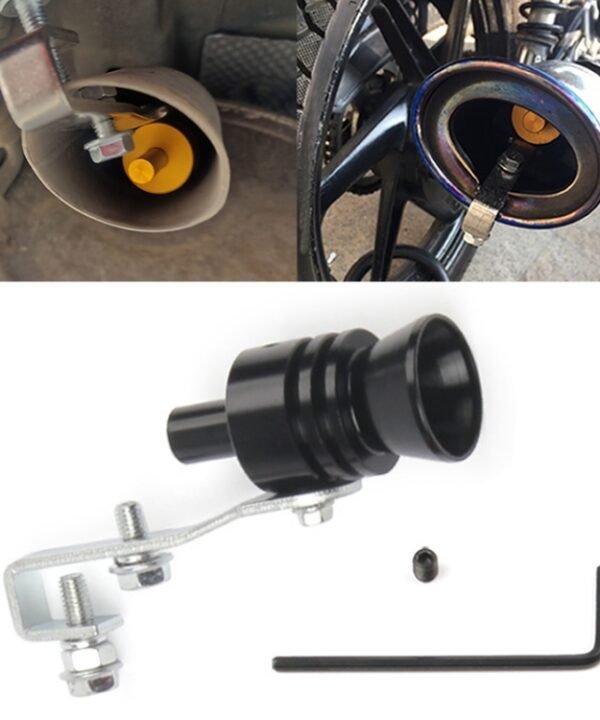 Universal Aluminum Turbo Sound Exhaust Muffler Pipe Whistle Car / Motorcycle Simulator Whistler, Size: L, Outside Diameter: 30mm, Size: L (Black), Size: L (Gold), Size: L (Blue), Size: L (Red), Size: L (Silver)