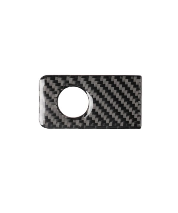 Car Carbon Fiber Front Passenger Seat Storage Box Decorative Sticker for Infiniti Q50 / Q60 2014-2020, Left Drive