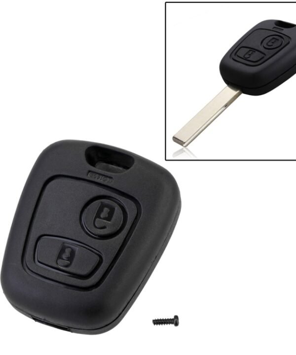 2 PCS Car 307 Mouth Remote Control Key Case Cover for PSA Peugeot Citroen
