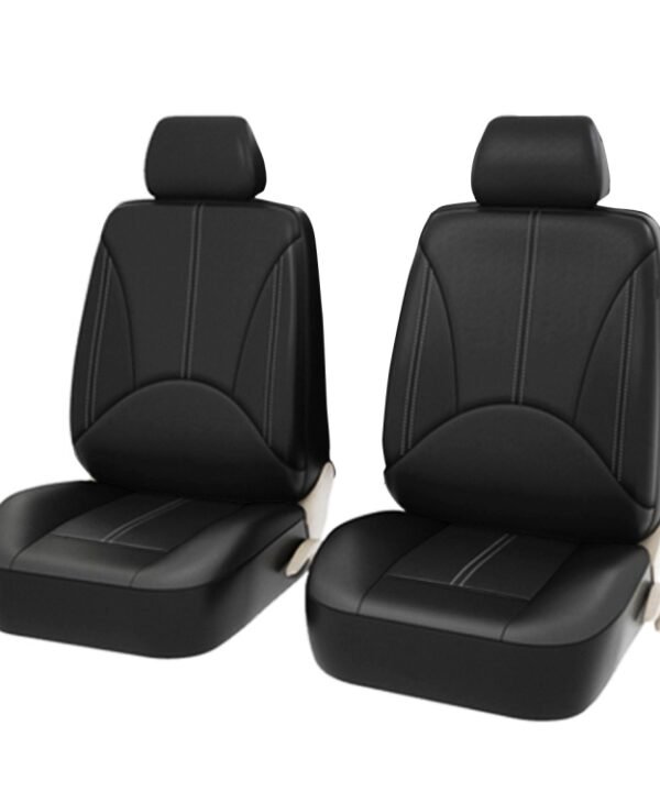 4 in 1 Universal PU Leather Four Seasons Anti-Slippery Front Seat Cover Cushion Mat Set for 2 Seat Car, For 2 Seat Car