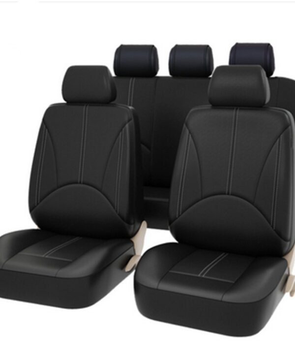 9 in 1 Universal PU Leather Four Seasons Anti-Slippery Cushion Mat Set for 5 Seat Car, For 5 Seat Car