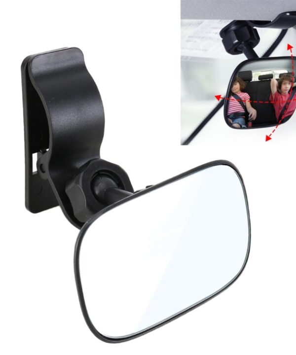 3R-2161 Car Truck Interior Rear View Blind Spot Adjustable Wide Angle Mirror with Clip